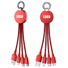 Custom Logo Length 0.15m Fast Charging USB Cables LED Glow Flowing